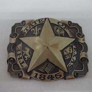 Texas Brass Belt Buckle
